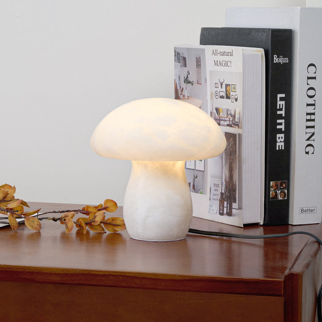 Mushroom Alabaster Table Lamp