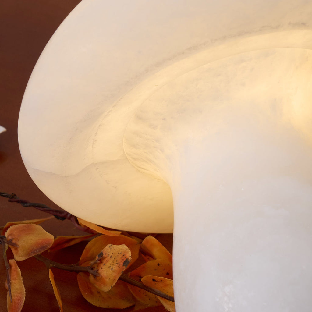 Mushroom Alabaster Table Lamp