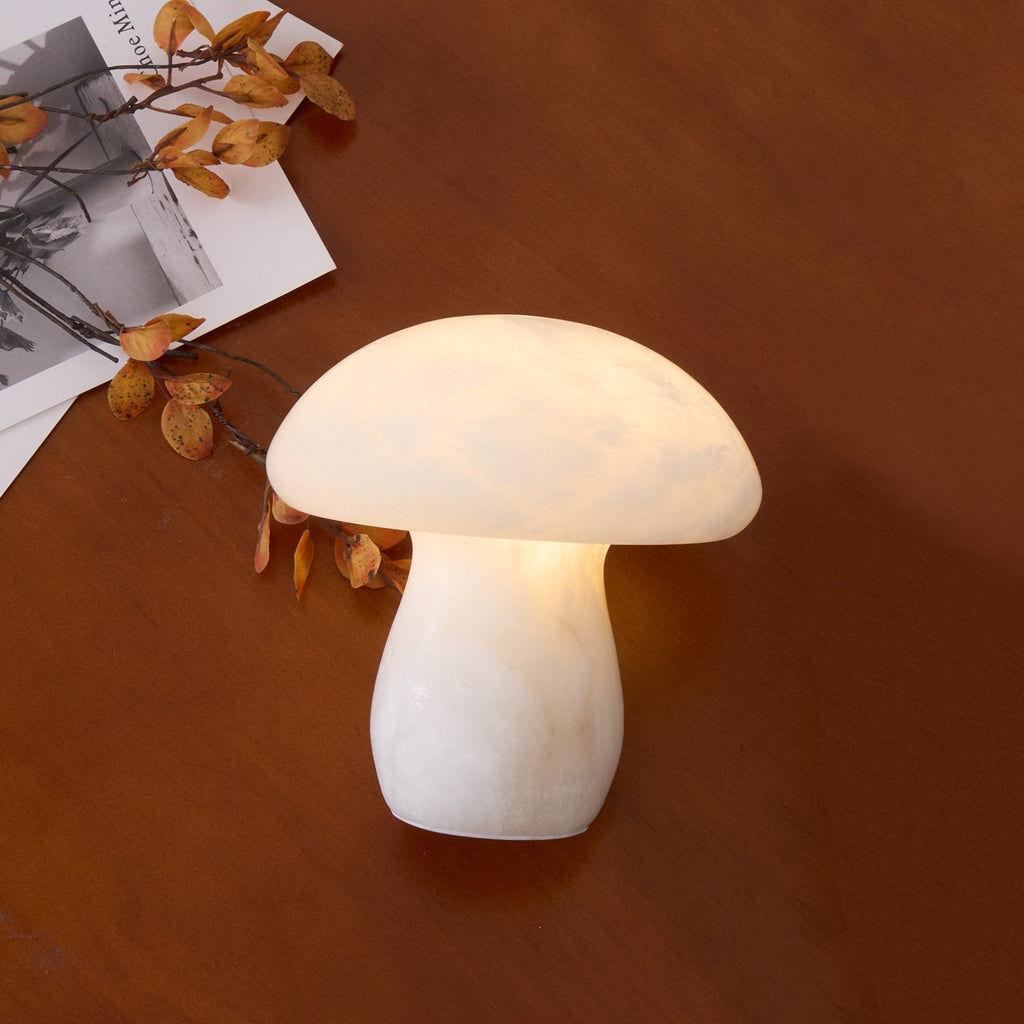 Mushroom Alabaster Table Lamp