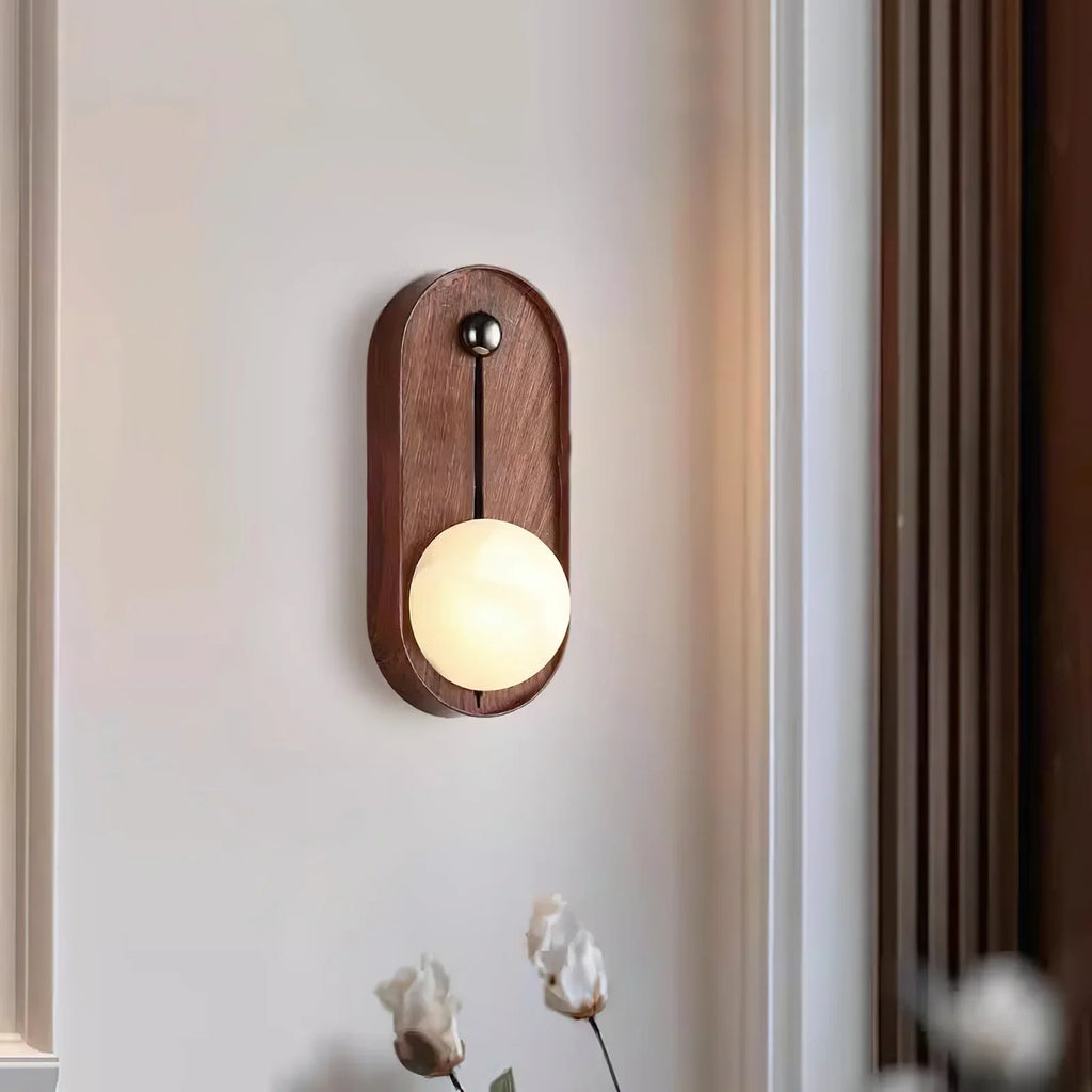 Alabaster Odis Spherical Wall Lamp
