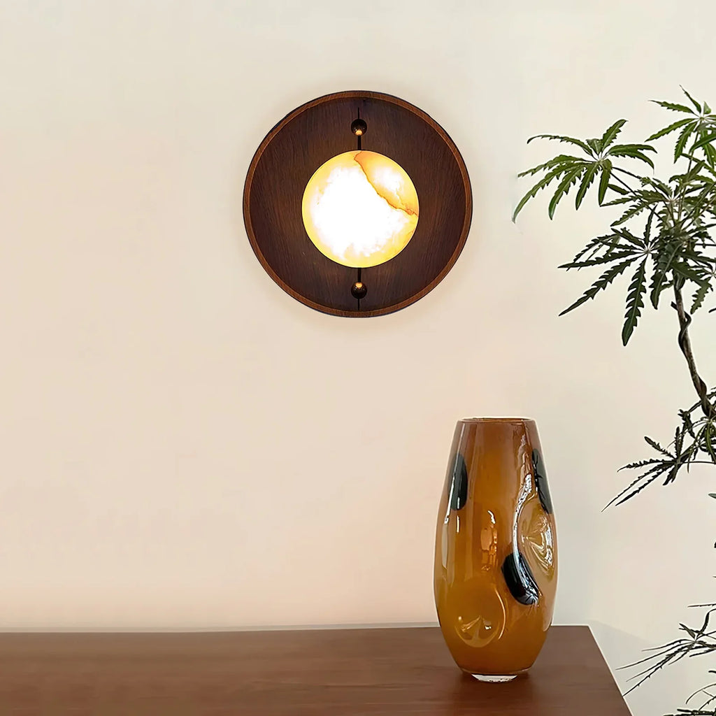 Alabaster Odis Spherical Wall Lamp