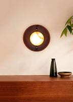 Alabaster Odis Spherical Wall Lamp