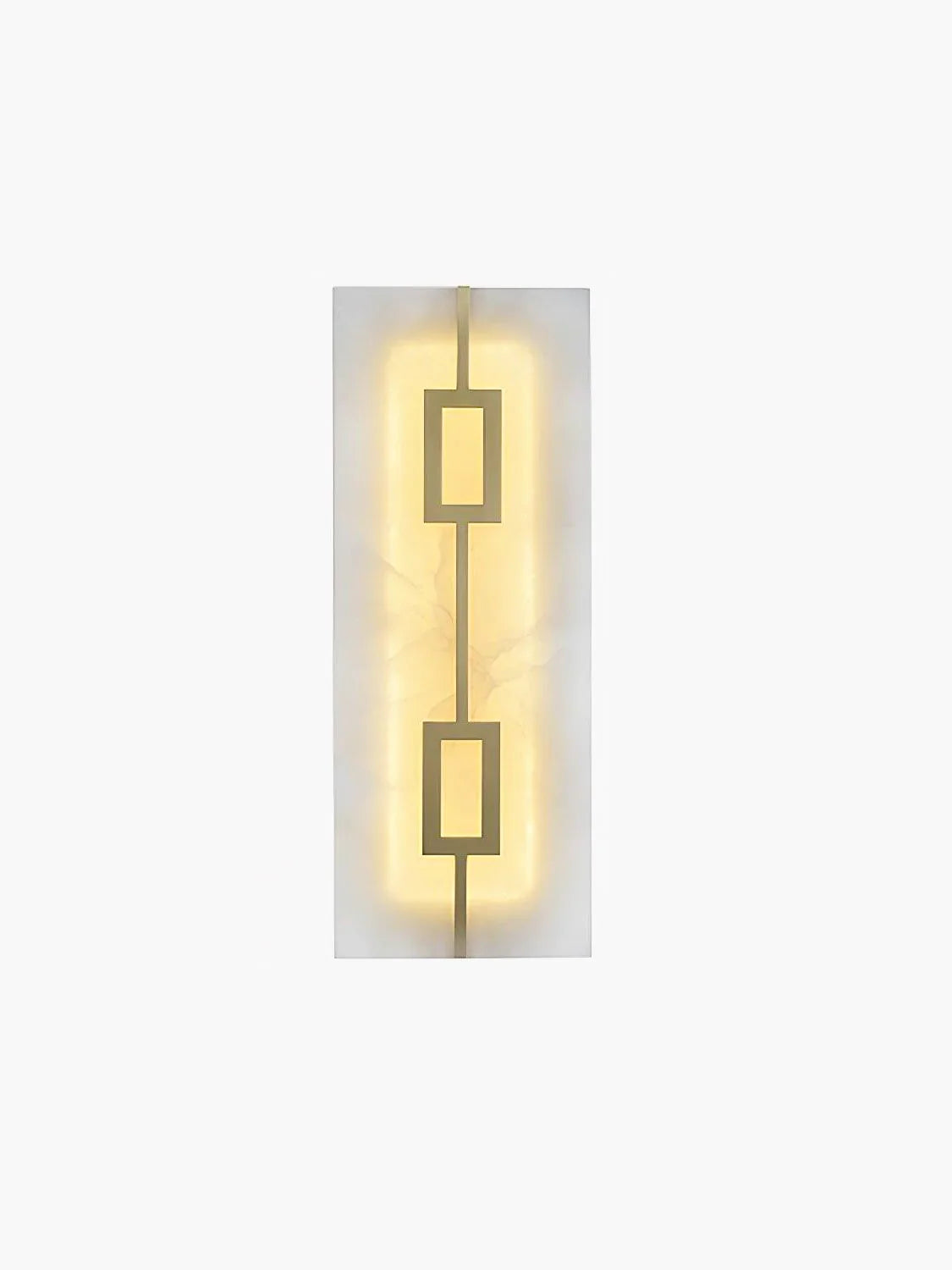 Alabaster Square Rectangular Wall Light