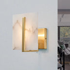 Alabaster Square Wall Sconce