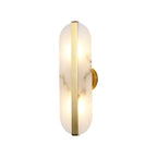 Alabaster Stone Brass Wall Lamp