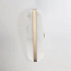 Alabaster Stone Brass Wall Lamp