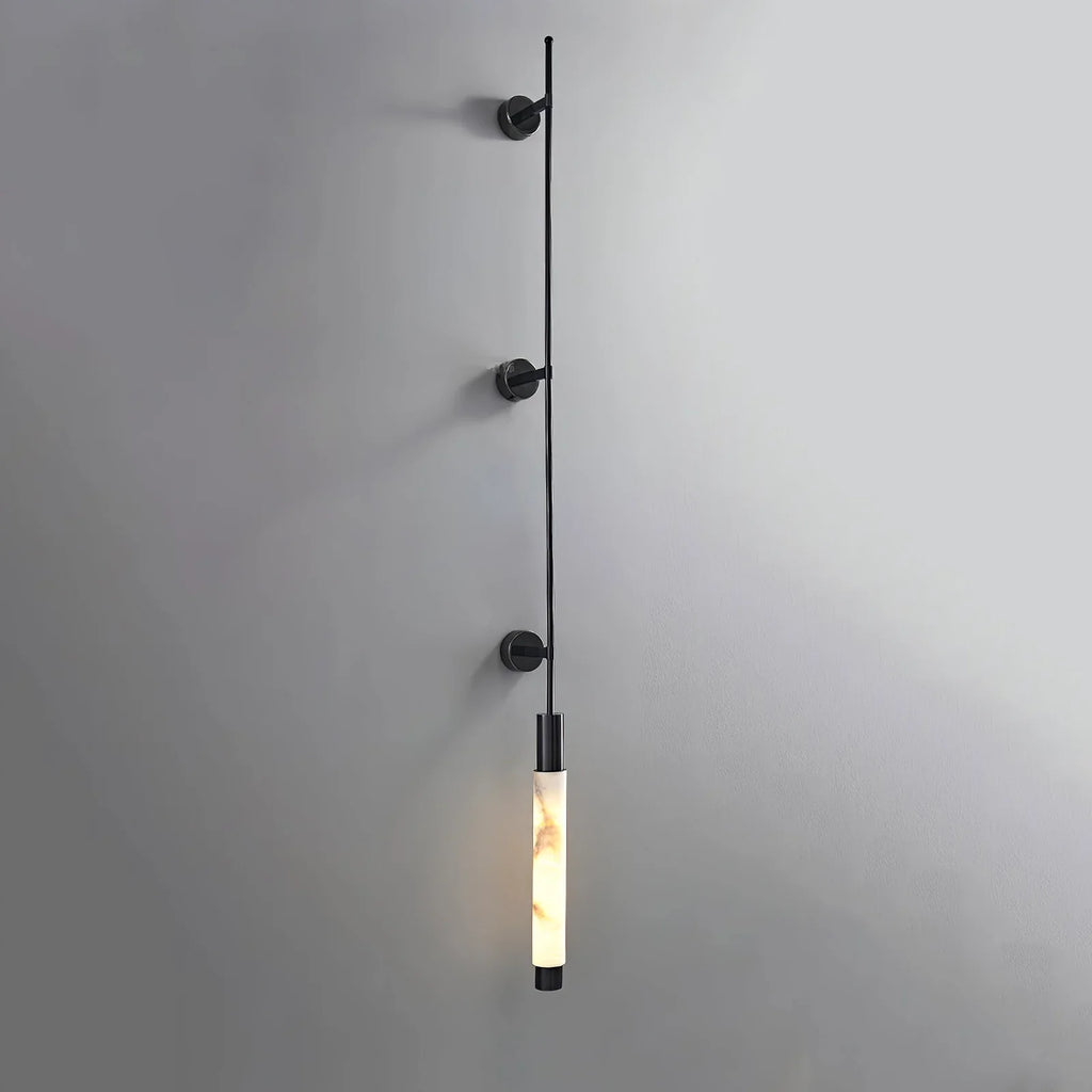 Alabaster Verita Column Wall Sconce