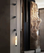 Alabaster Verita Column Wall Sconce