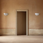 Alabaster Windham Half Bowl Wall Sconce