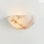 Alabaster Windham Half Bowl Wall Sconce