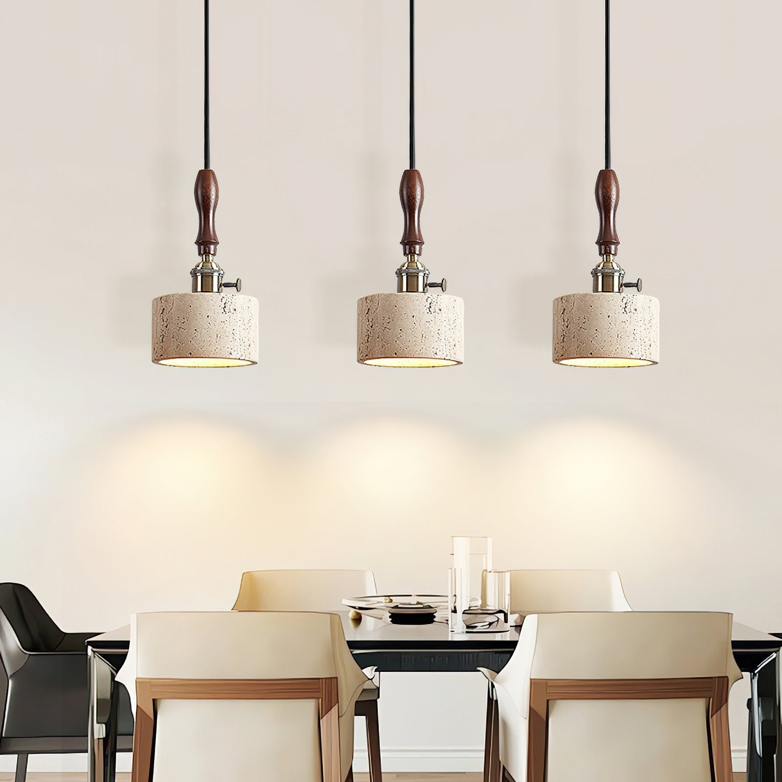 Alagusmo Travertine Pendant Light