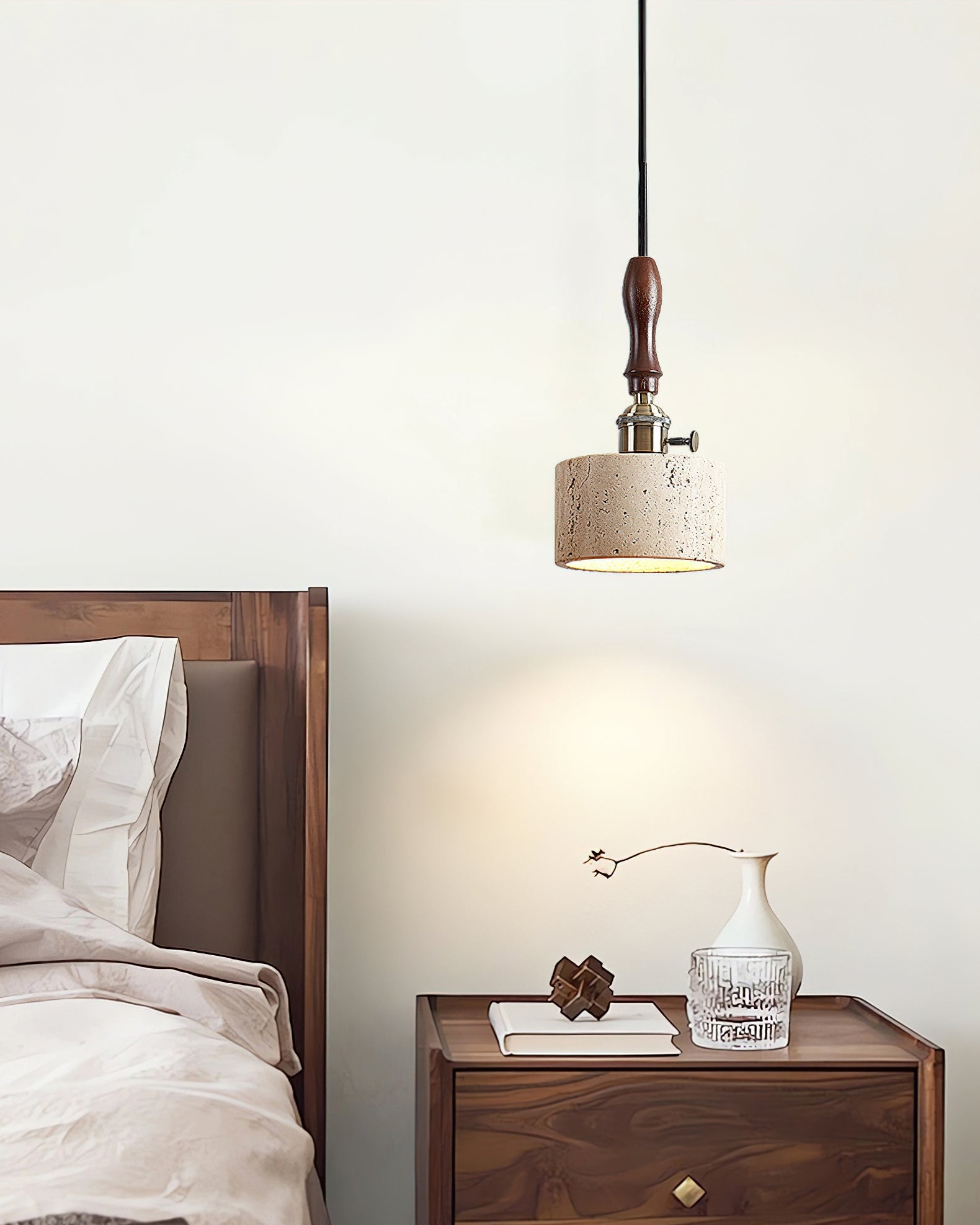 Alagusmo Travertine Pendant Light