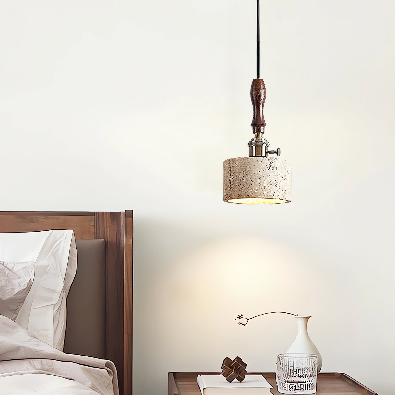 Alagusmo Travertine Pendant Light