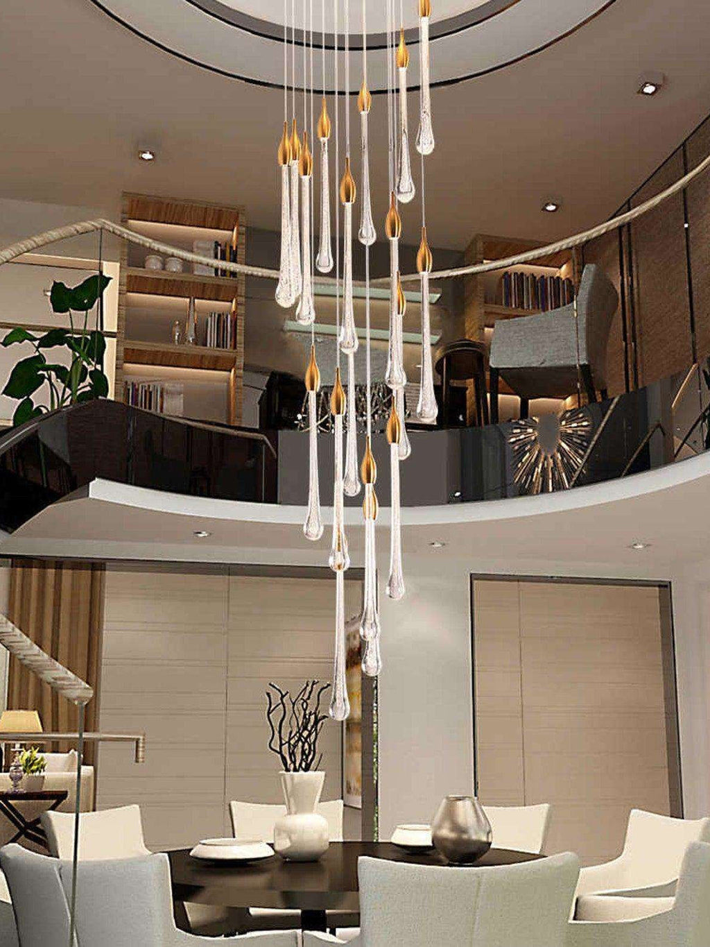 Allure Raindrop Shapes Chandelier