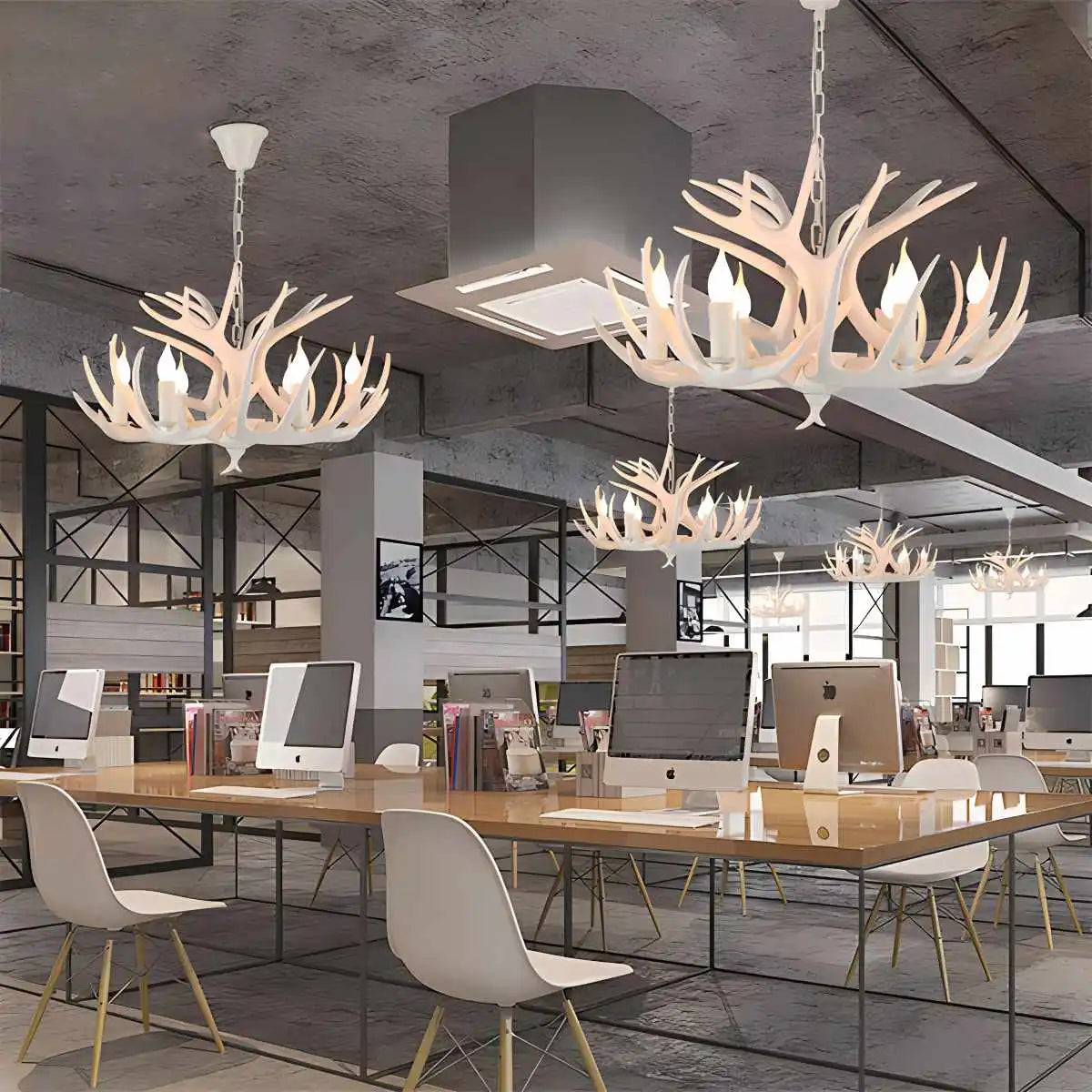 Antler Shape Resin Chandelier for Living Room