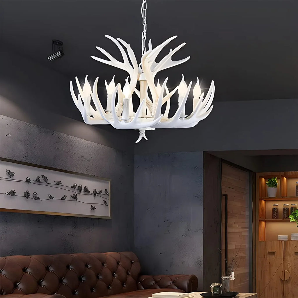 Antler Shape Resin Chandelier for Living Room