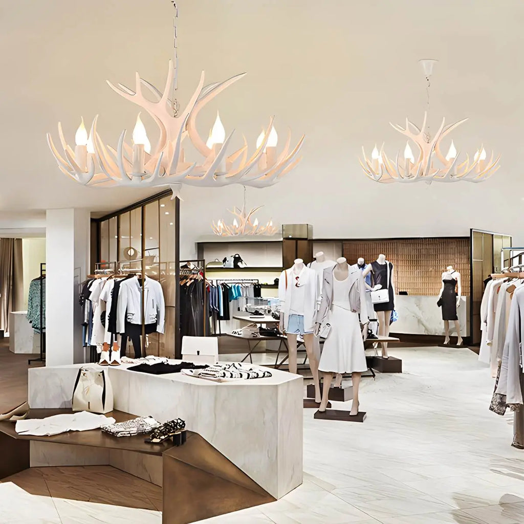 Antler Shape Resin Chandelier for Living Room