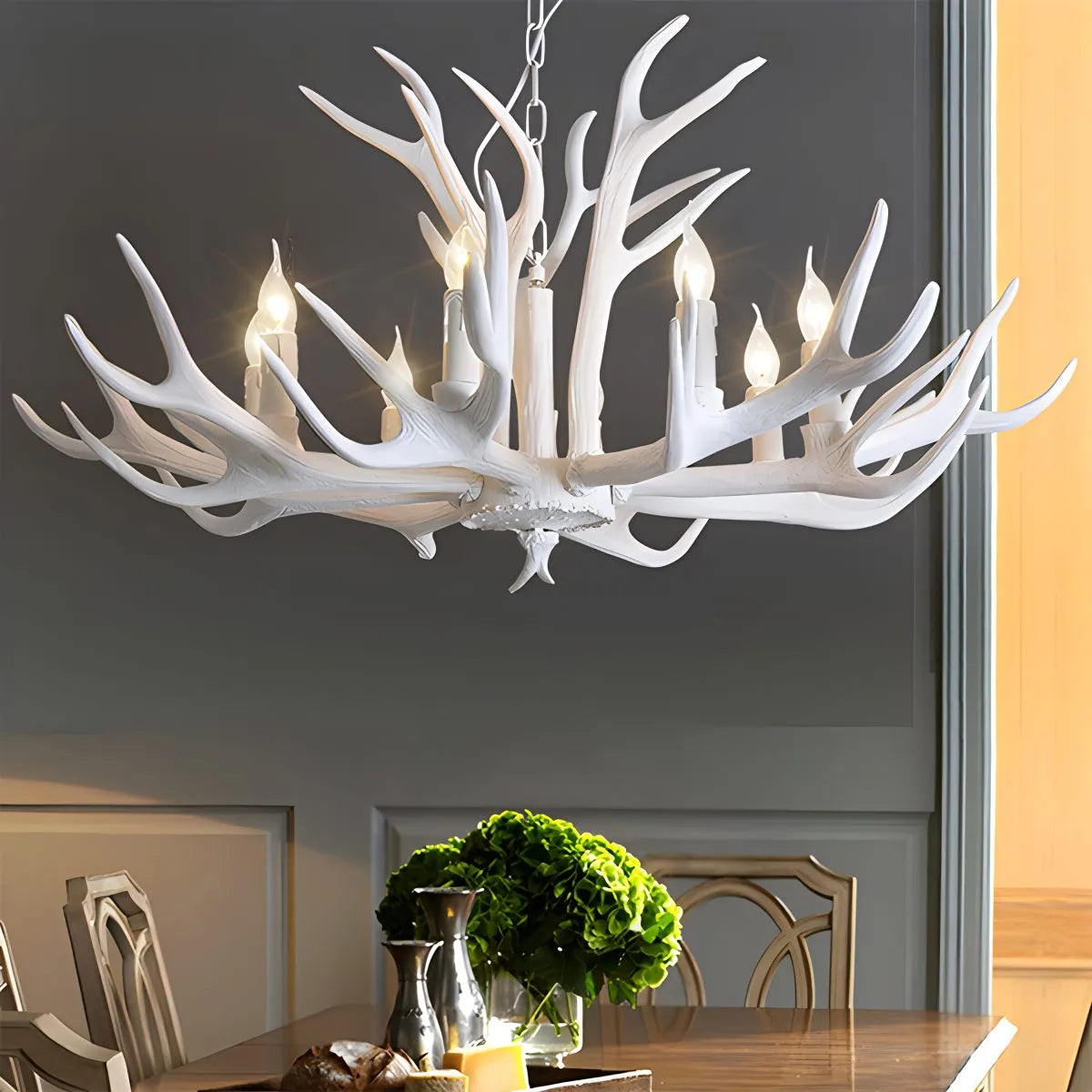 Antler Shape Resin Chandelier for Living Room