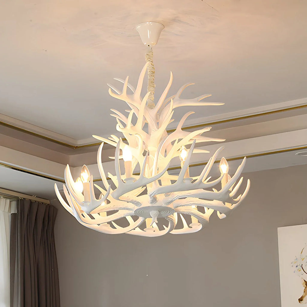 Antler Shape Resin Chandelier for Living Room