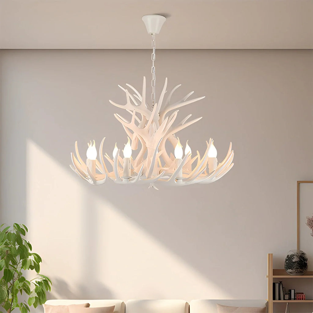 Antler Shape Resin Chandelier for Living Room