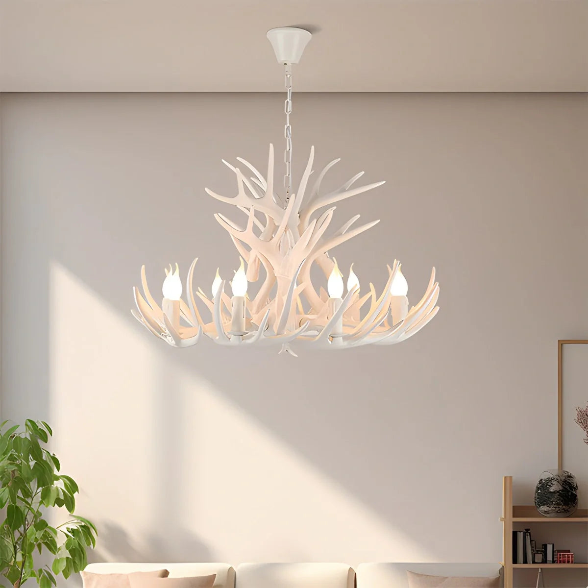 Antler Shape Resin Chandelier for Living Room