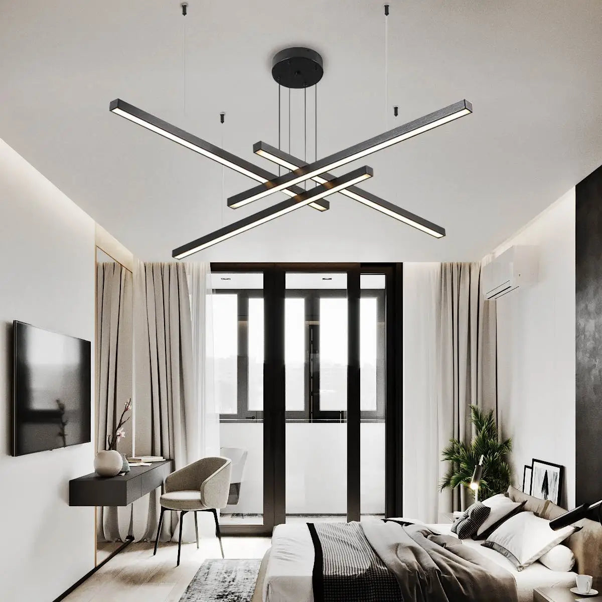 Multi Light Sticks LED Chandelier for Living Room