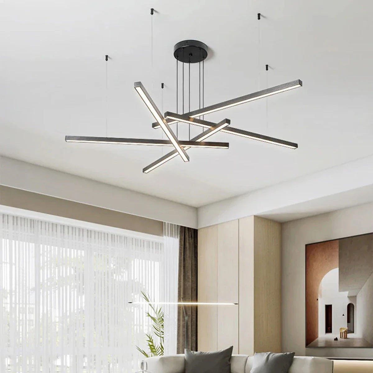 Multi Light Sticks LED Chandelier for Living Room