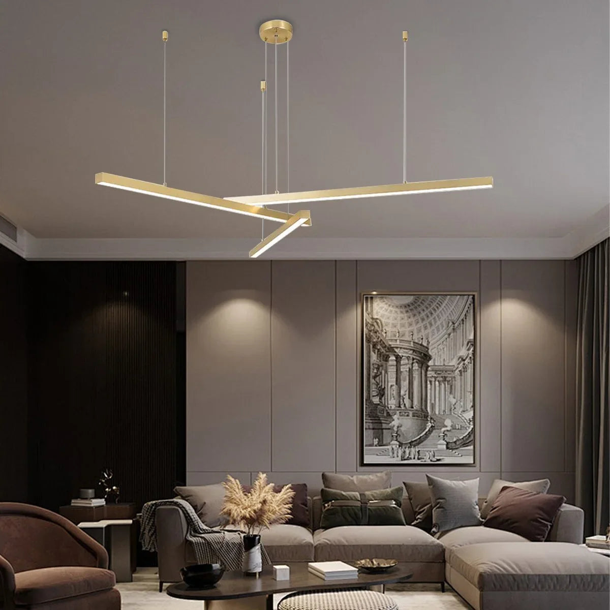 Multi Light Sticks LED Chandelier for Living Room