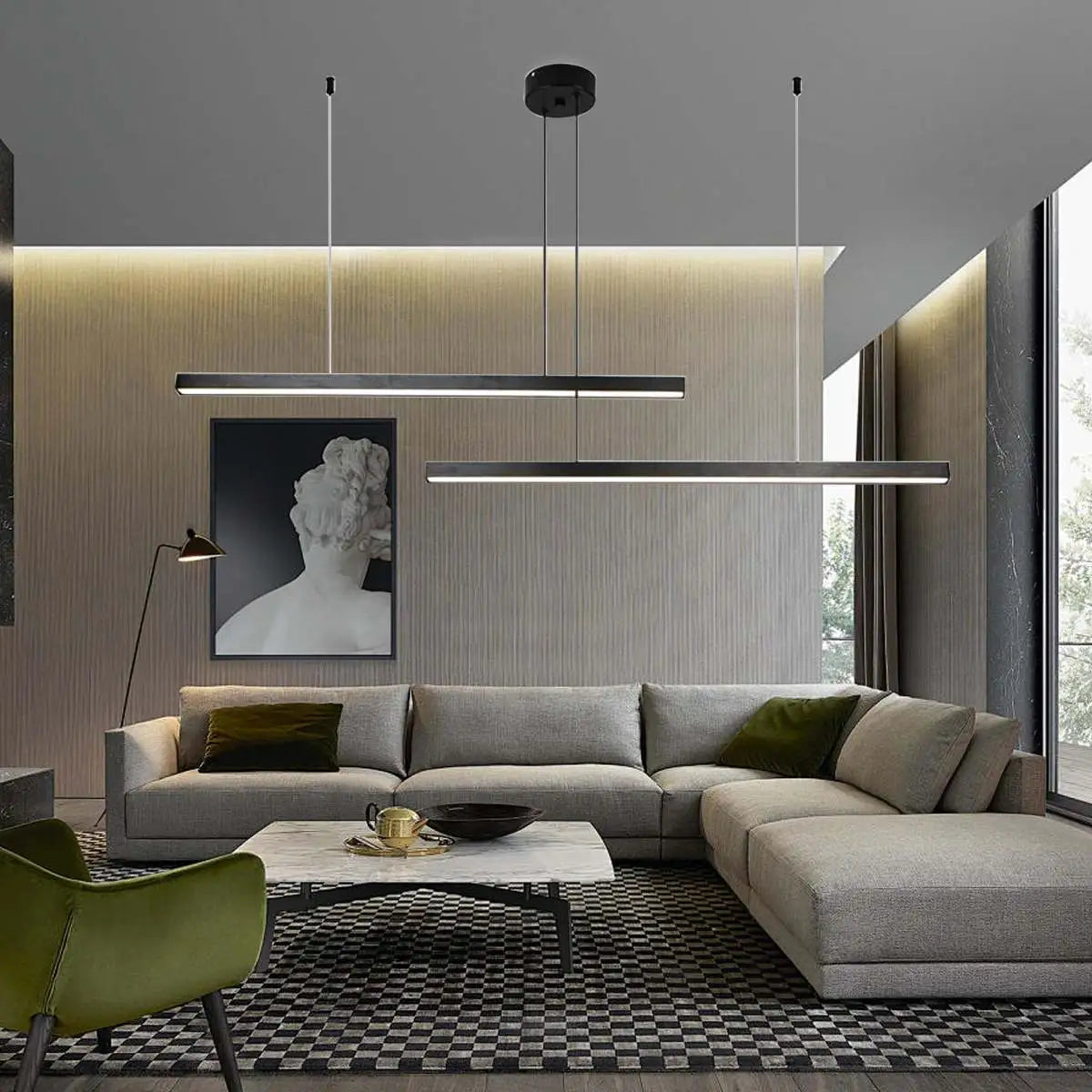 Multi Light Sticks LED Chandelier for Living Room