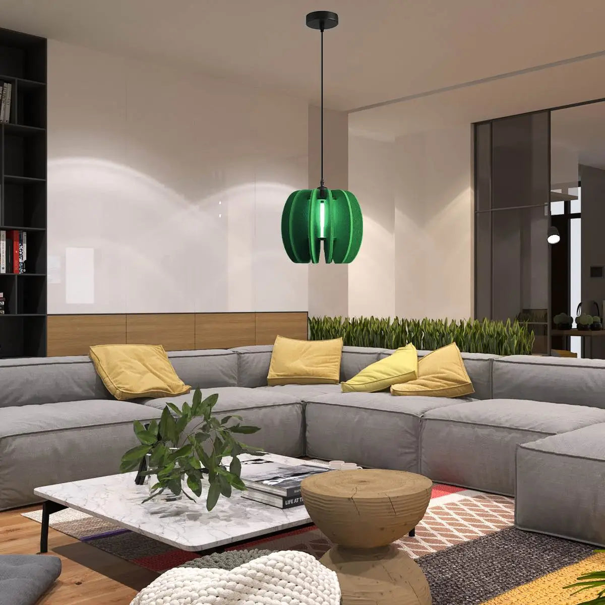 Circular Arc Piece Acoustic Pendant Light