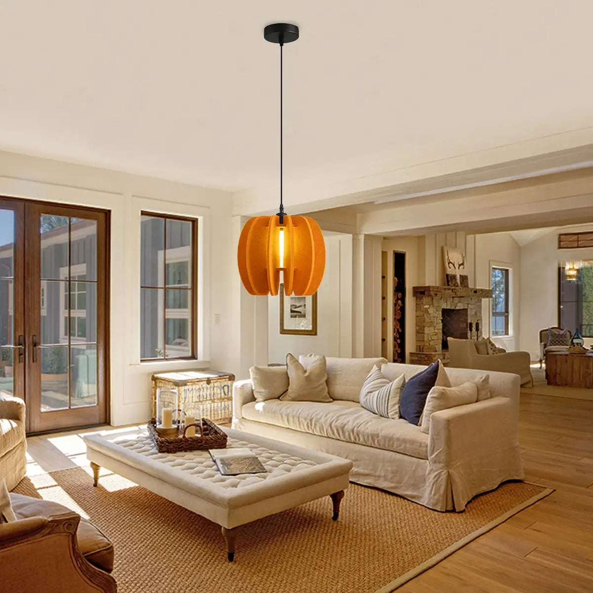 Circular Arc Piece Acoustic Pendant Light