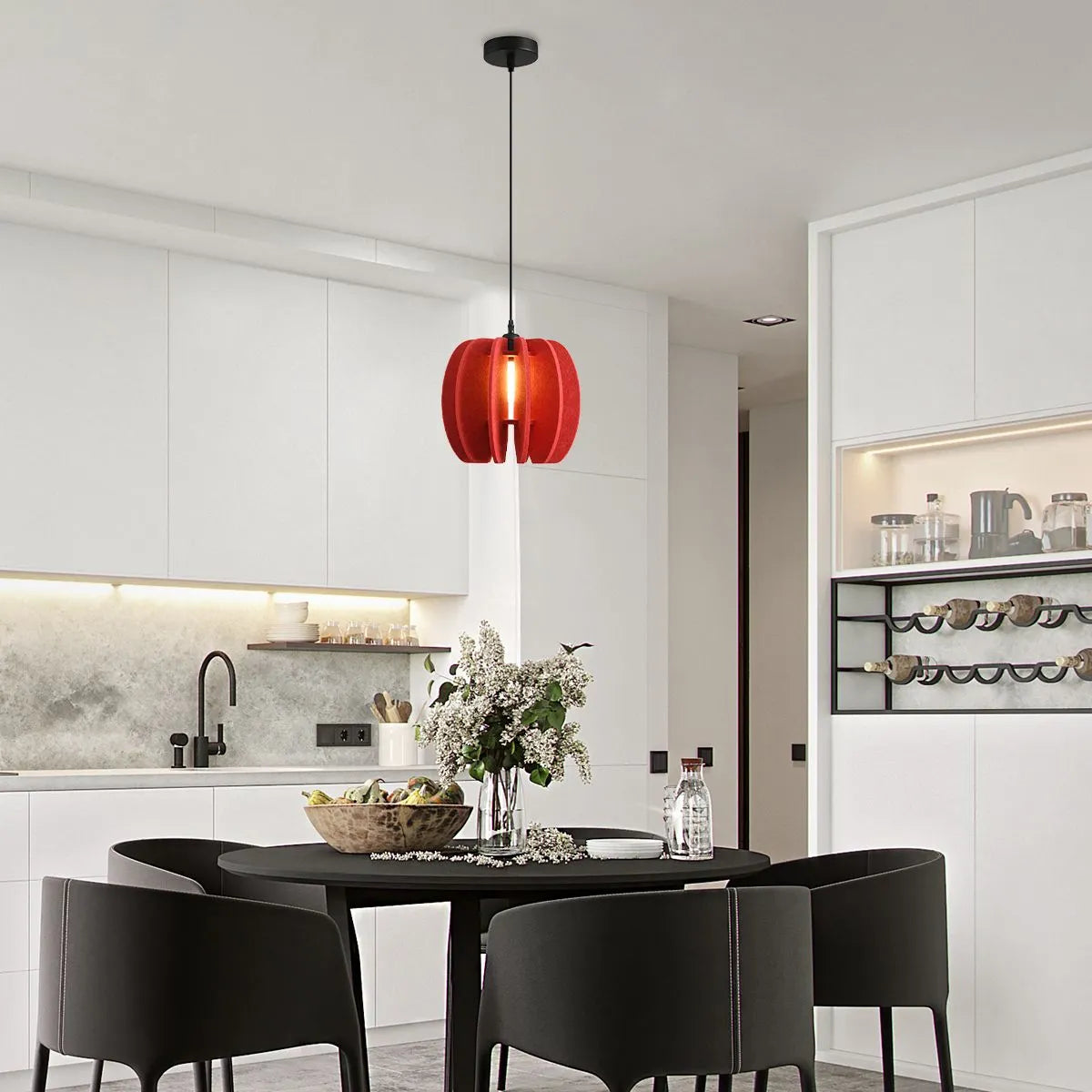 Circular Arc Piece Acoustic Pendant Light