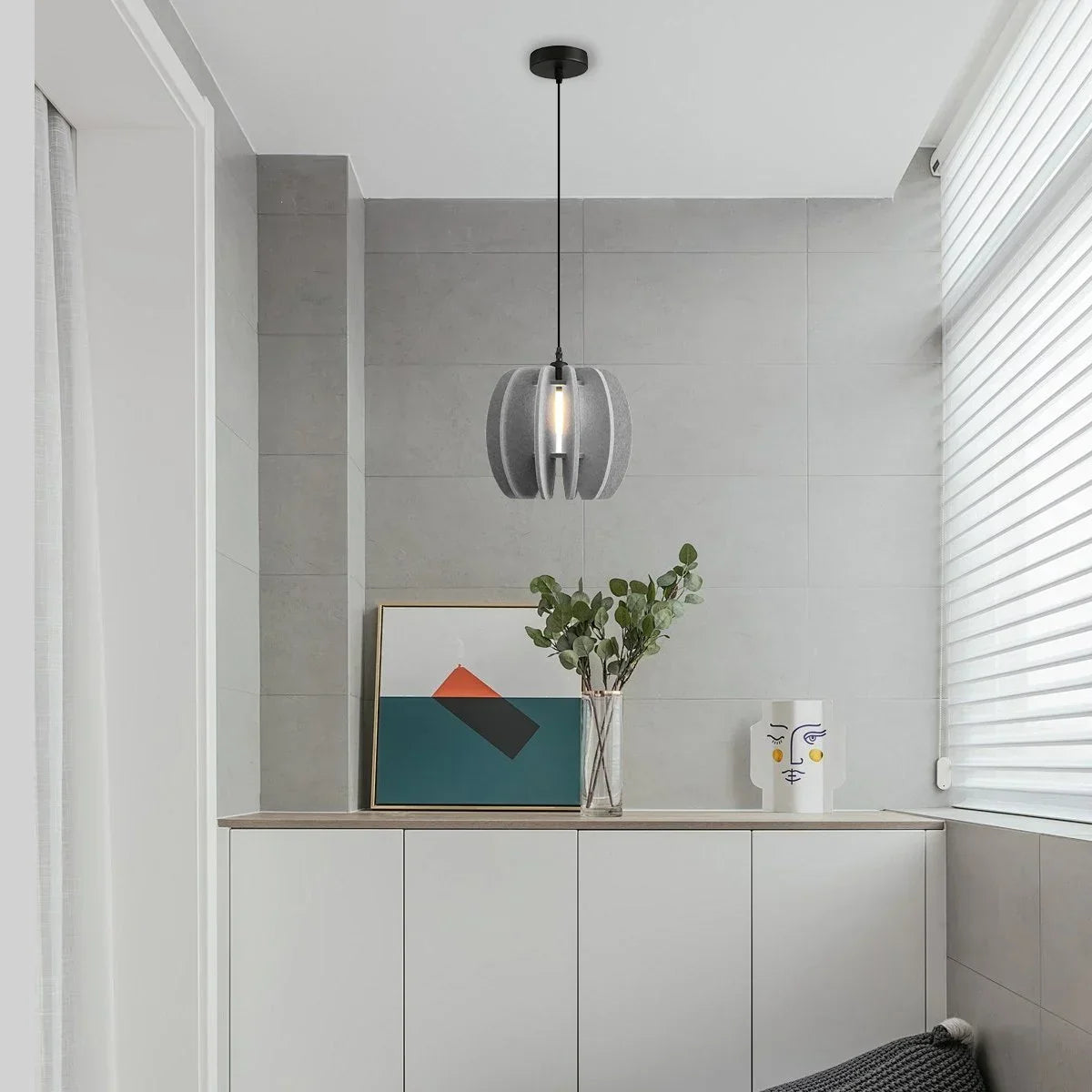 Circular Arc Piece Acoustic Pendant Light