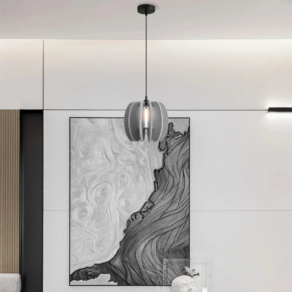 Circular Arc Piece Acoustic Pendant Light