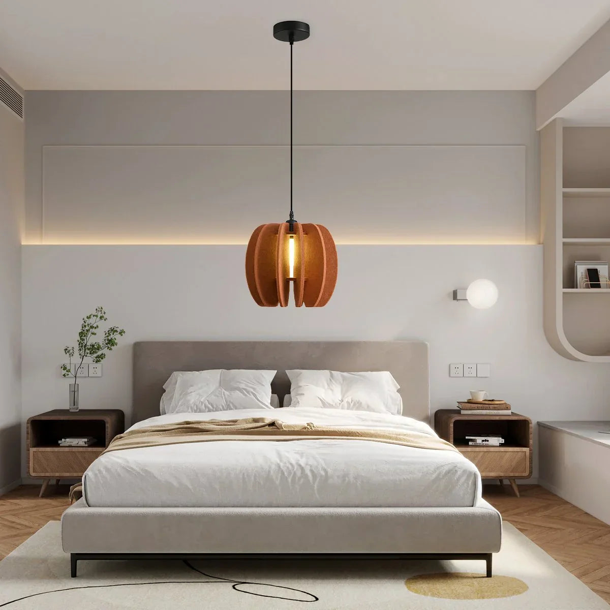 Circular Arc Piece Acoustic Pendant Light