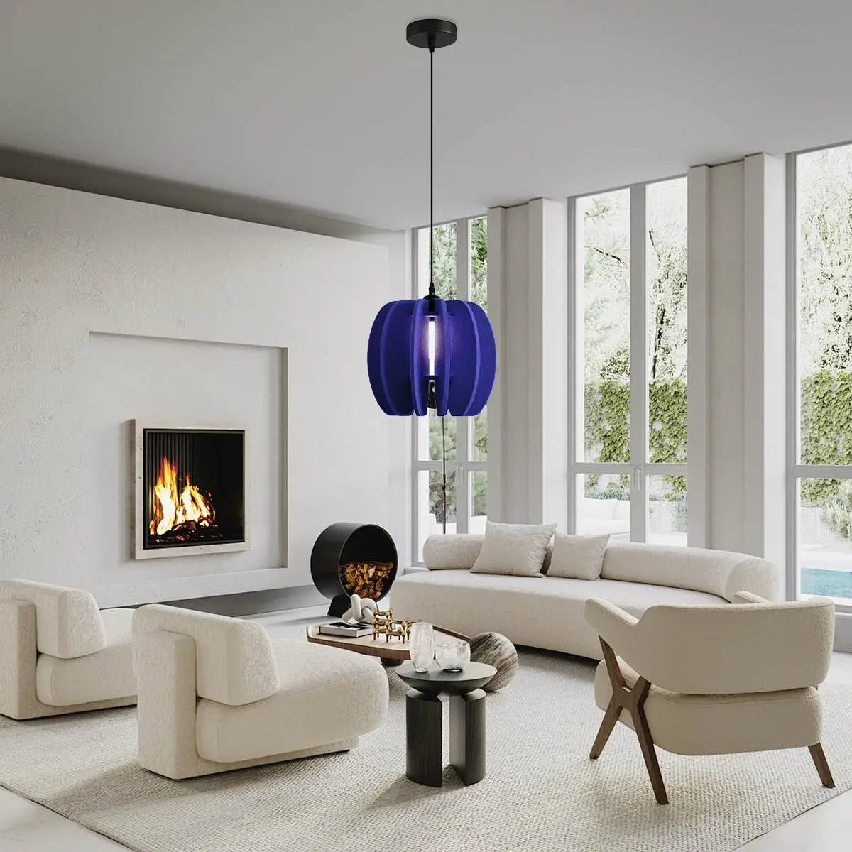 Circular Arc Piece Acoustic Pendant Light
