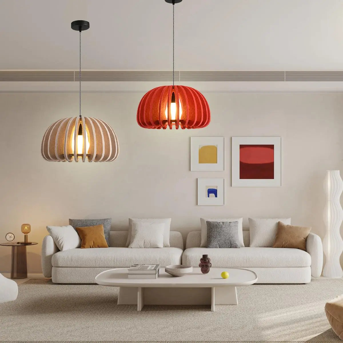 Half Circle Ball Birdcage Acoustic Pendant Light