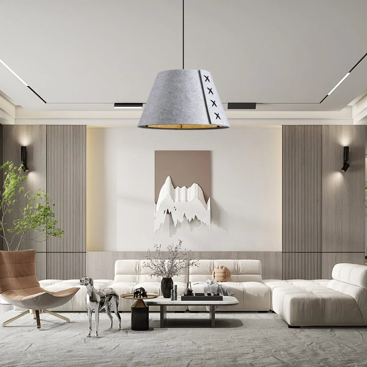 Modern Sound Absorbing Felt Pendant Light