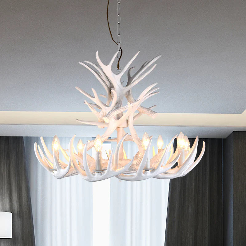 Antler Shape Resin Chandelier for Living Room