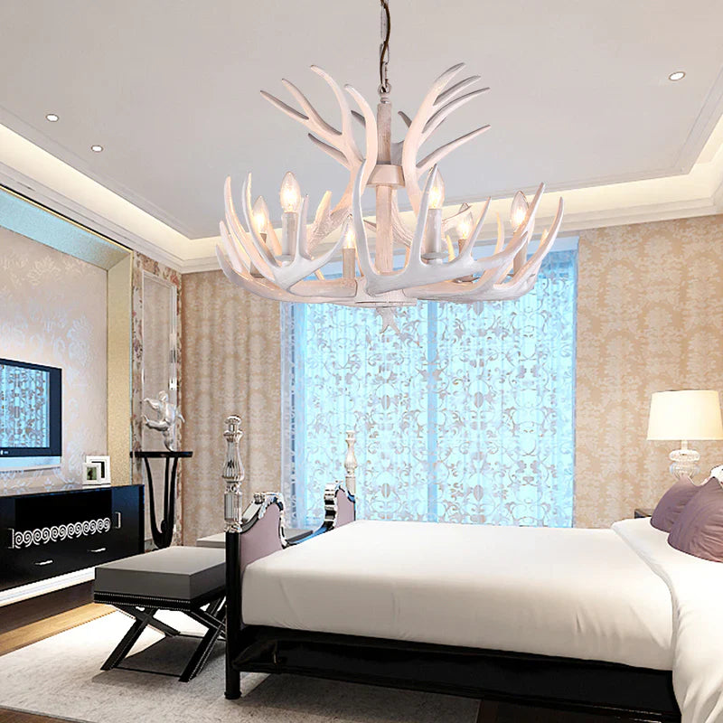 Antler Shape Resin Chandelier for Living Room