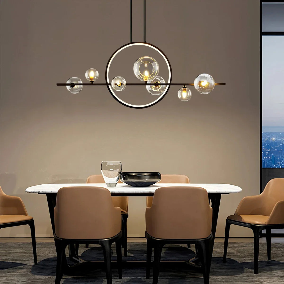Archipelago Modern Glass Ball Chandelier