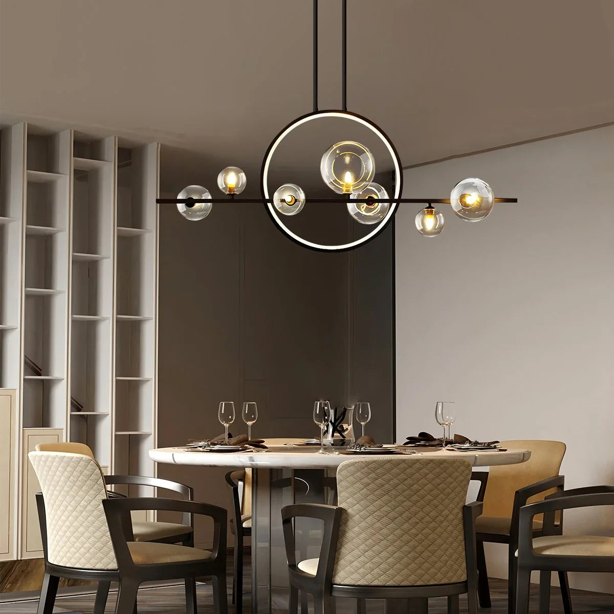 Archipelago Modern Glass Ball Chandelier