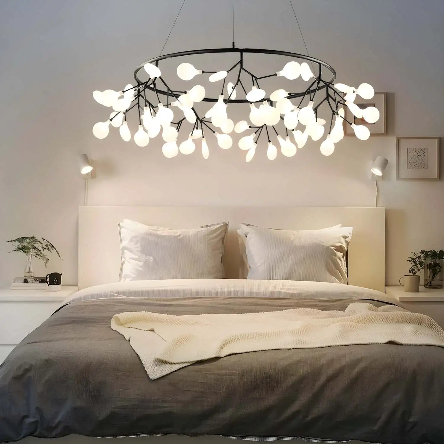 Black Firefly LED Chandelier