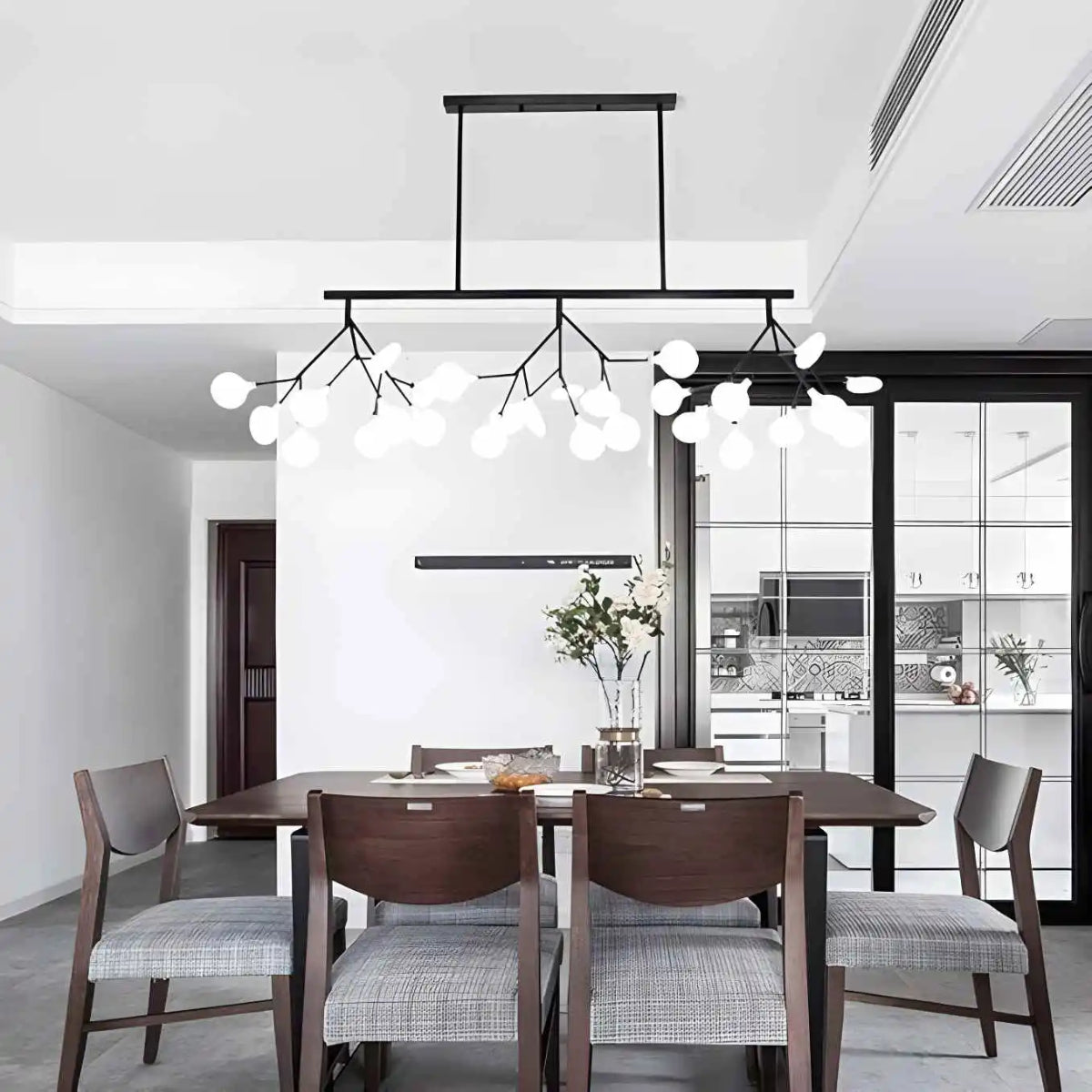 Black Firefly LED Chandelier