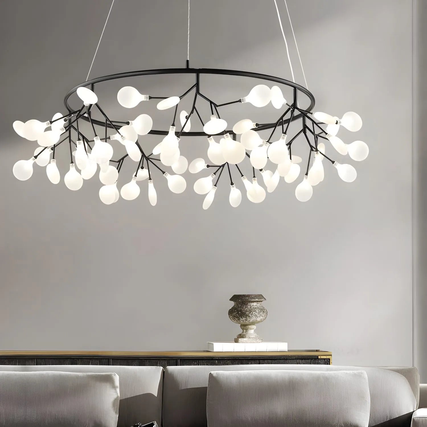 Black Firefly LED Chandelier