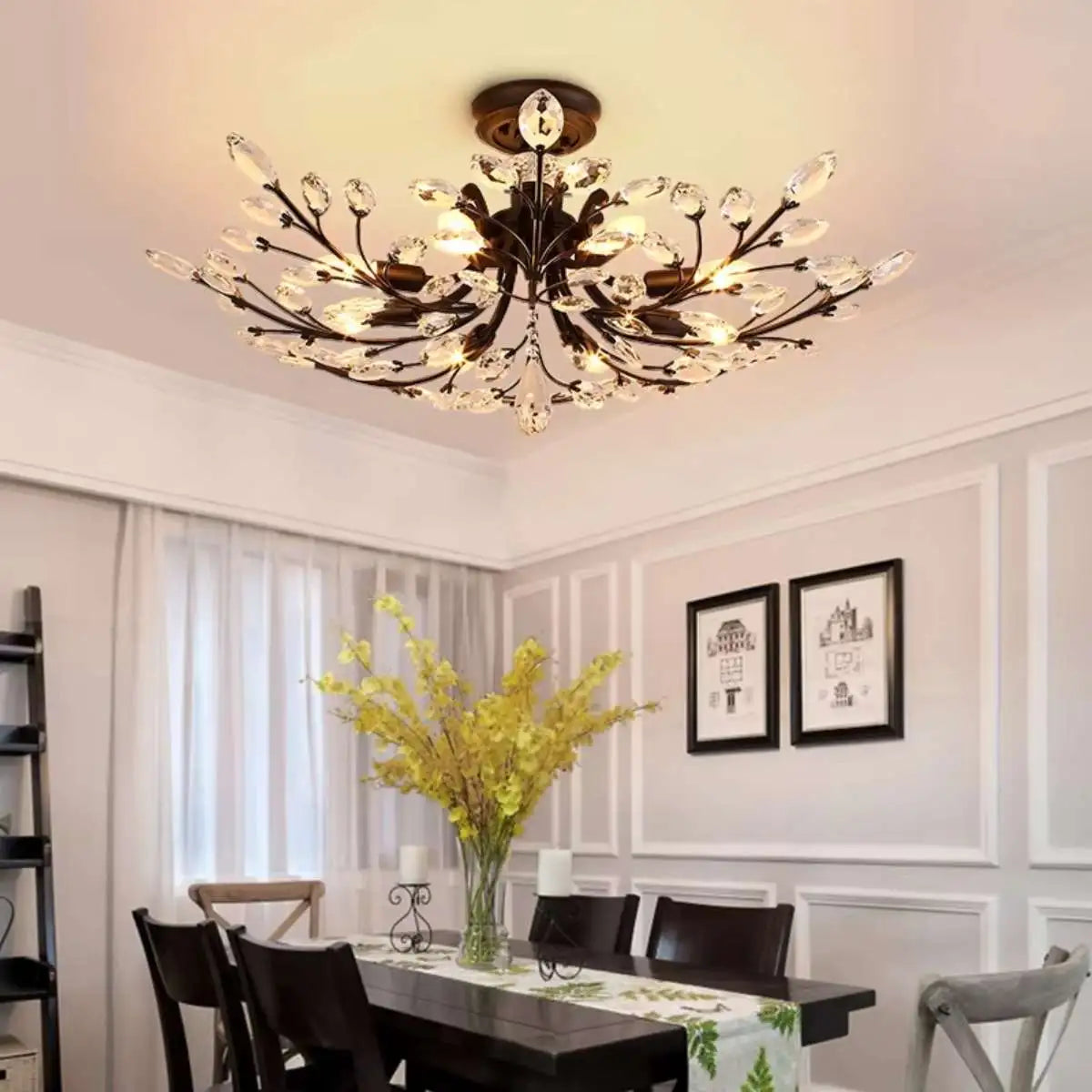 Branch Crystal Chandelier for Living Room