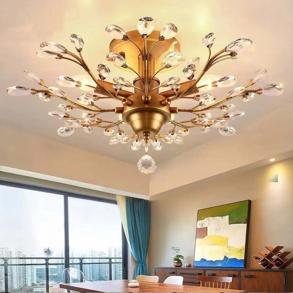 Branch Crystal Chandelier for Living Room