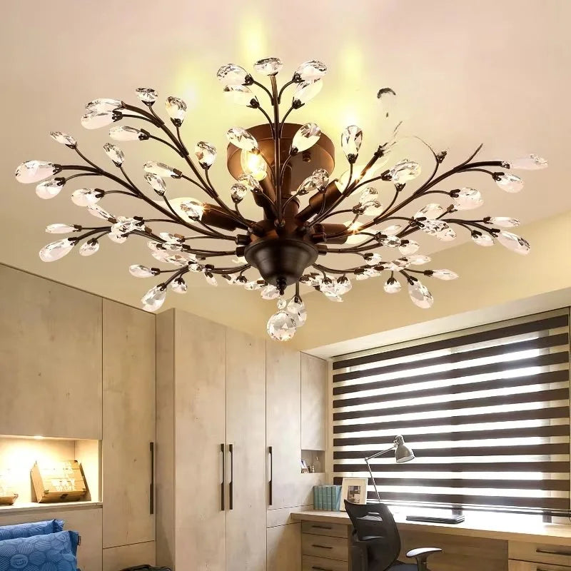 Branch Crystal Chandelier for Living Room