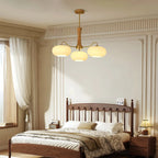 Brass Wooden Persimmon Chandelier