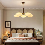 Brass Wooden Persimmon Chandelier